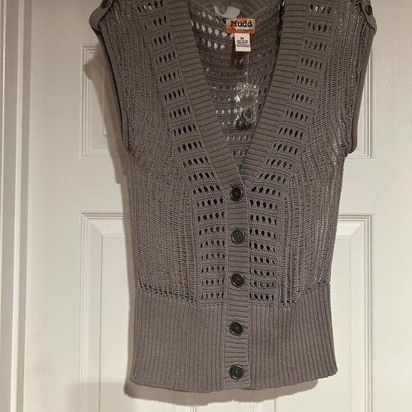 Mudd Gray Sweater Vest Sz M NWOT - Picture 11 of 12